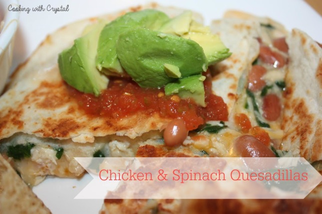 chicken+spinach+quesadillas