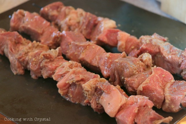 Beef Kebabs for Cooking with Crystal