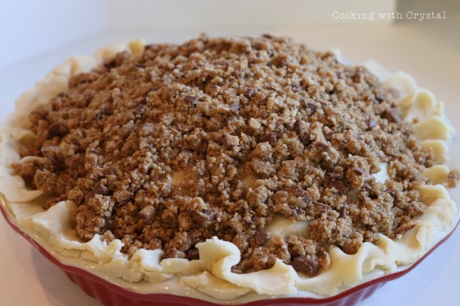 Apple Caramel Crunch Pie at cooking with crystal