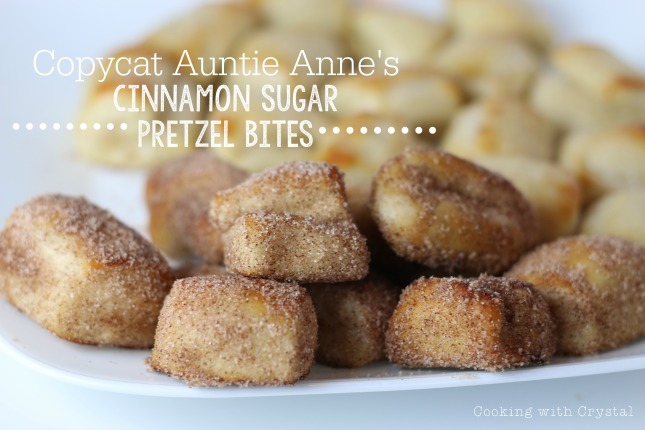 copycat auntie annes cinnamon sugar bites