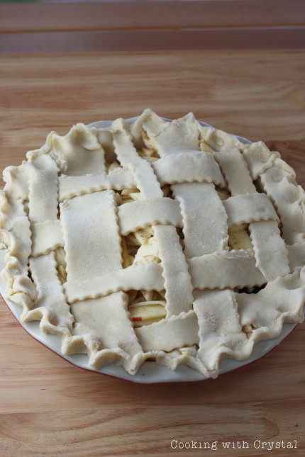 lattice apple pie + cooking with crystal