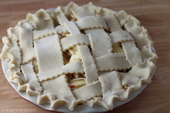 lattice apple pie + cooking with crystal