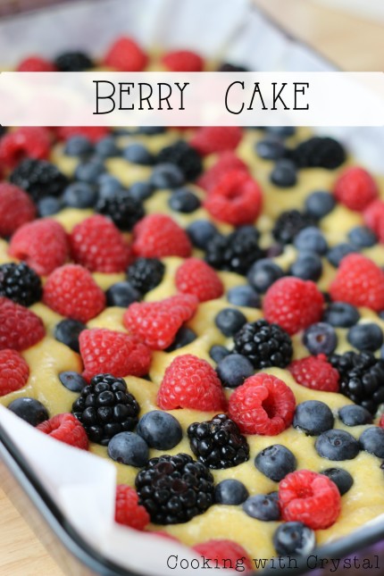 berry cake+ cooking with crystal