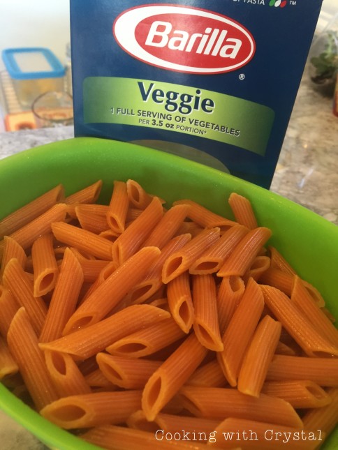 Veggie Pasta + cooking with crystal