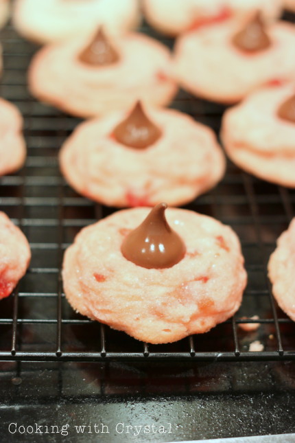 cherry kiss cookies + cooking with crystal