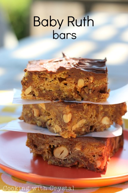 baby ruth bars +  cooking with crystal