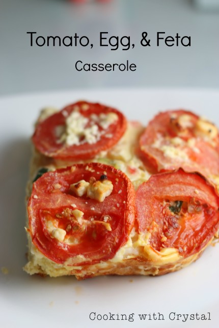 tomato + feta casserole cookingwithcrystal