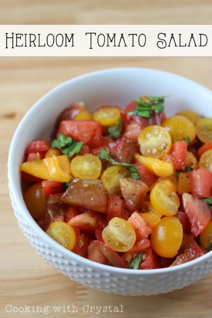 Heirloom tomato salad 1