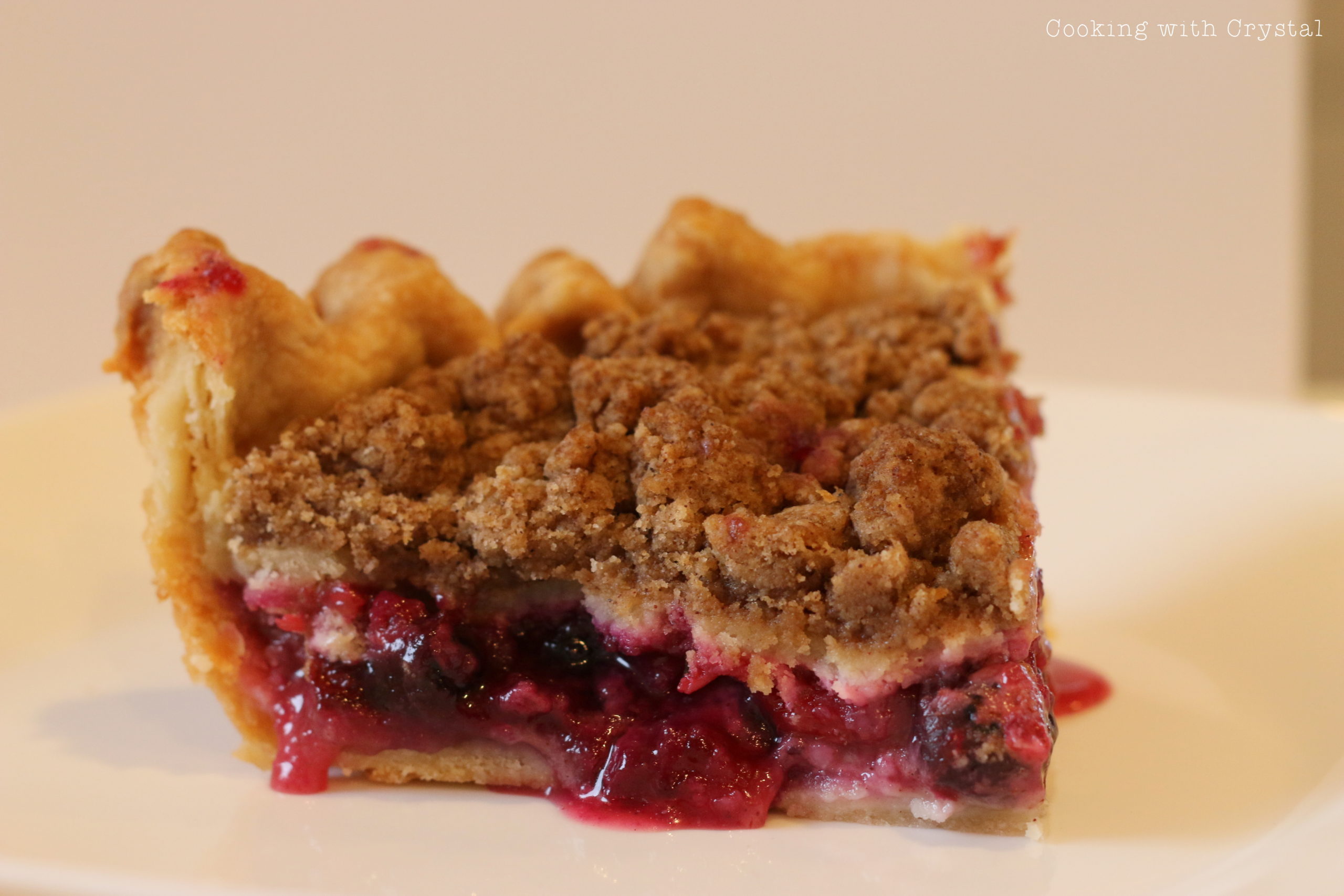 Blueberry Raspberry Crumb Pie - Everyday Adventures